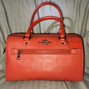 COACH Rowan red leather handbag